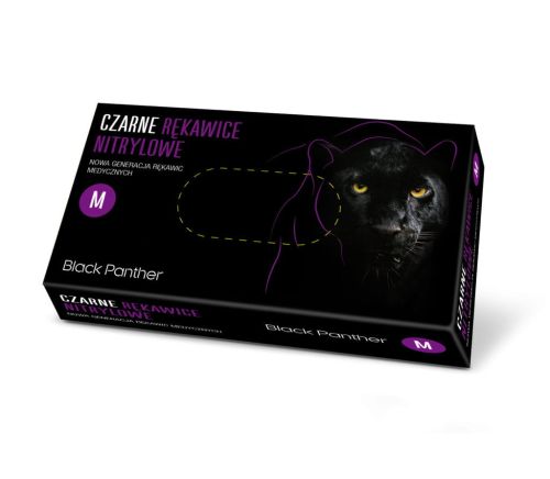 Doman rękawice nitrylowe bezpudrowe w kolorze czarnym