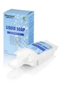 Tekuté mýdlo Sterisol - Emulze pro chirurgické a hygienické mytí rukou a těla