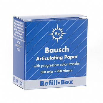 Bausch Kalka artykulacyjna 200µ prostokątna
