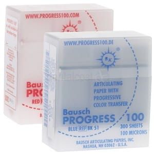Progress 100 - Articulation paper 100μ, rectangular blue