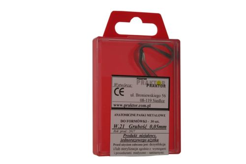 praktor Anatomiczne paski metalowe do formówki Wzór 21 0,05 mm.jpg