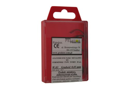 Anatomiczne paski metalowe do formówki Ivory Wzór 03 0,05 mm.jpg