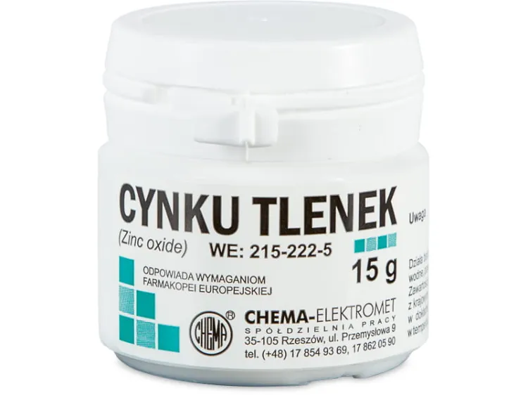 chema tlenek cynku do past