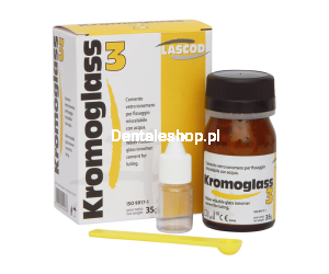 Kromoglass 3 - Glass ionomer cement for fixing prosthetic restorations
