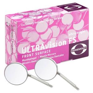 Dental mirror ULTRAvision FS #5 (24 mm) 12 pcs. - Thin handle, ultra-bright and very sharp