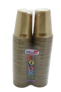Disposable cups 200 ml Gold 100 pcs.