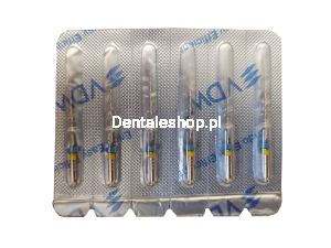 Files Mtwo (M2) 20/.06 - 25 mm (Shaft 21 mm) yellow 6 pcs. - NiTi files