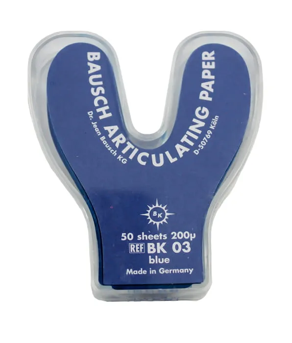 Bausch BK03 Kalka artykulacyjna 200µ podkowa 50 szt. niebieska