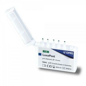 LuxaPost 5 vložiek ø 1,5 mm zelená - Kompozitná vložka vystužená sklolaminátom