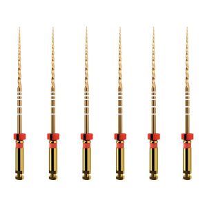 Maillefer ProTaper GOLD 6 ks F2 Red 25 mm - Sterilní nikl-titanové strojní pilníky