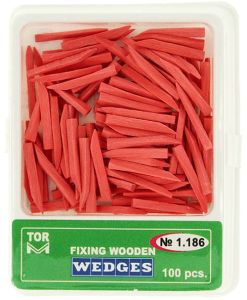 TOR VM Rosa Holzkeile, mittel/lang, 100 Stk.