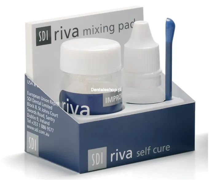 SDI Riva Self Cure Zestaw proszek 15g + płyn 8 g A3 - Odtwórczy materiał glasjonomerowy