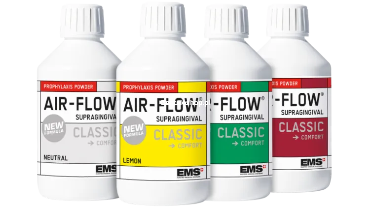 EMS Air-Flow Classic Comfort Lemon Piasek 300 g - Proszek cytrynowy do piaskarek profilaktyczny do leczenia okolicy naddziąsłowej