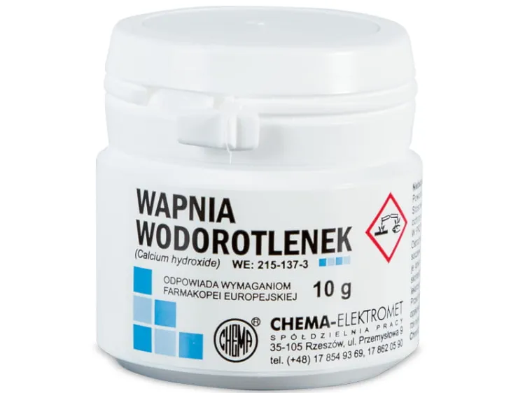 chema wodorotlenek wapnia do past