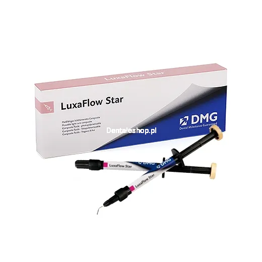 DMG LuxaFlow Star A2 2 x 1,5 g - Do naprawy materiałów na bazie akrylanu bis oraz do wypełnień ubytków zębów
